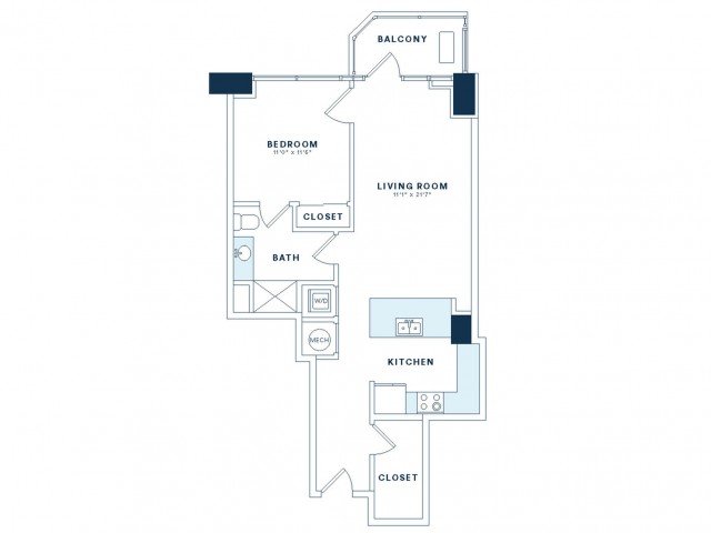 Handy One-Bedroom Dallas Apartments
