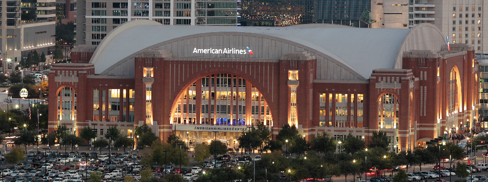 The American Airlines Center and Victory Park